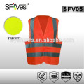 EN ISO 20471 new style safety protection clothing 100% polyester hi vis vest safety reflective clothing
